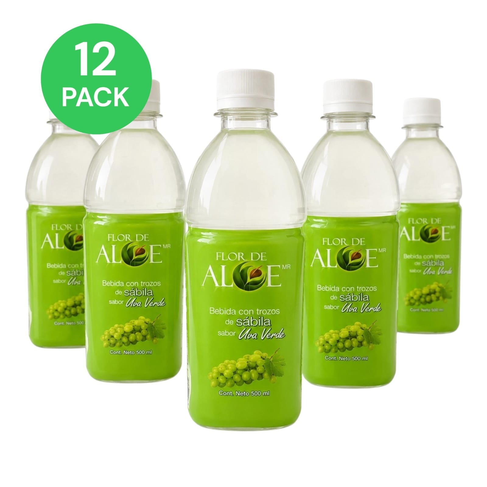 AGUA SABOR UVA VERDE 12 PACK