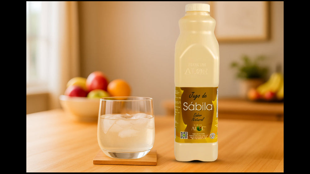 Jugo de sabila  natural Flor de Aloe