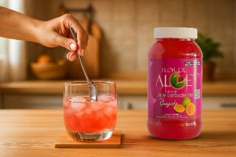 Pulpa de Aloe Vera Saborizada Sin Azúcar 99% Sábila | Flor de Aloe