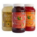 Pulpa de Aloe Vera 3 Pack Natural, Arándano y Durazno | Flor de Aloe