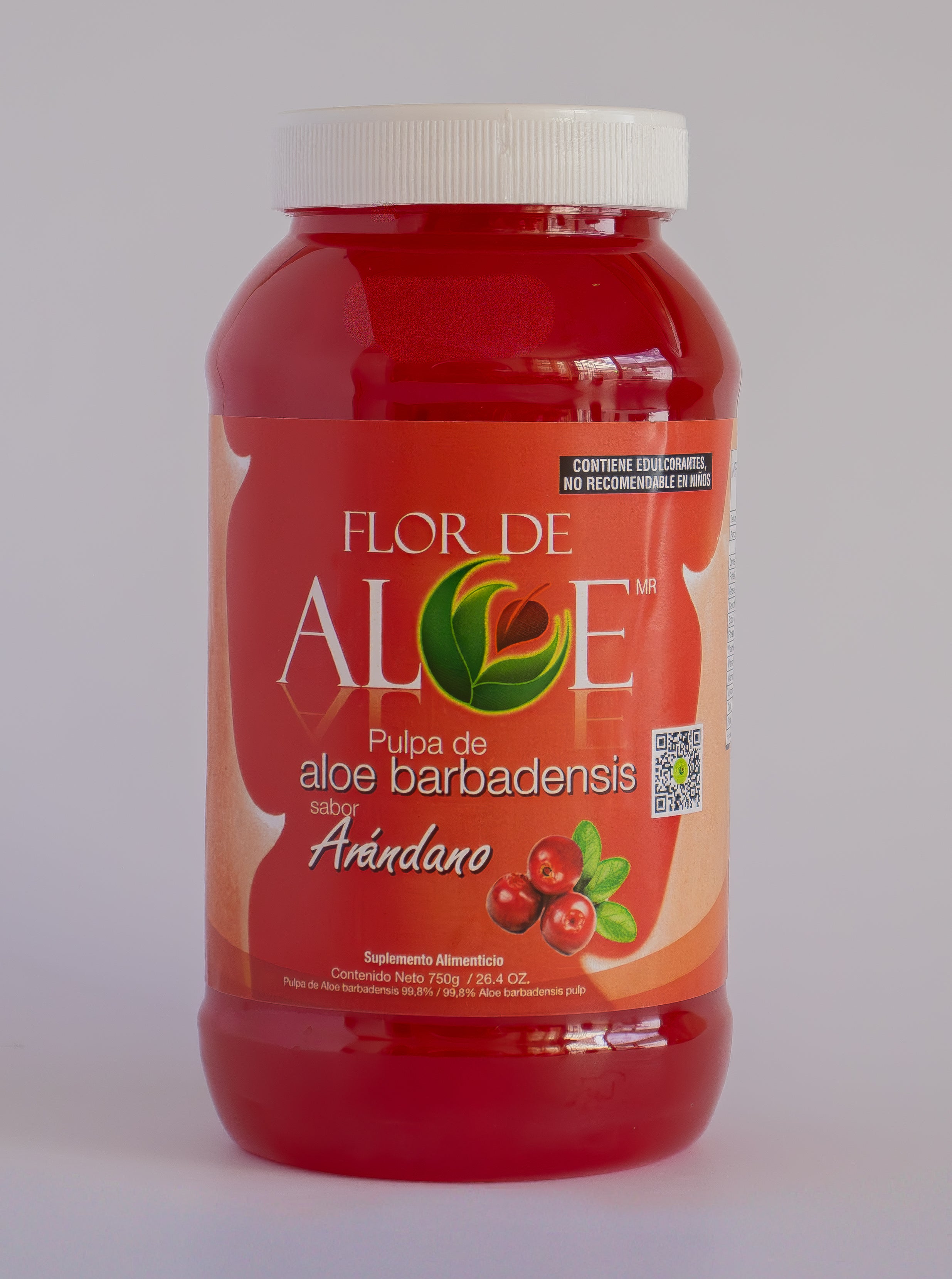 Pulpa de Aloe Vera Sabor Arándano Sin Azúcar 99% Sábila | Flor de Aloe