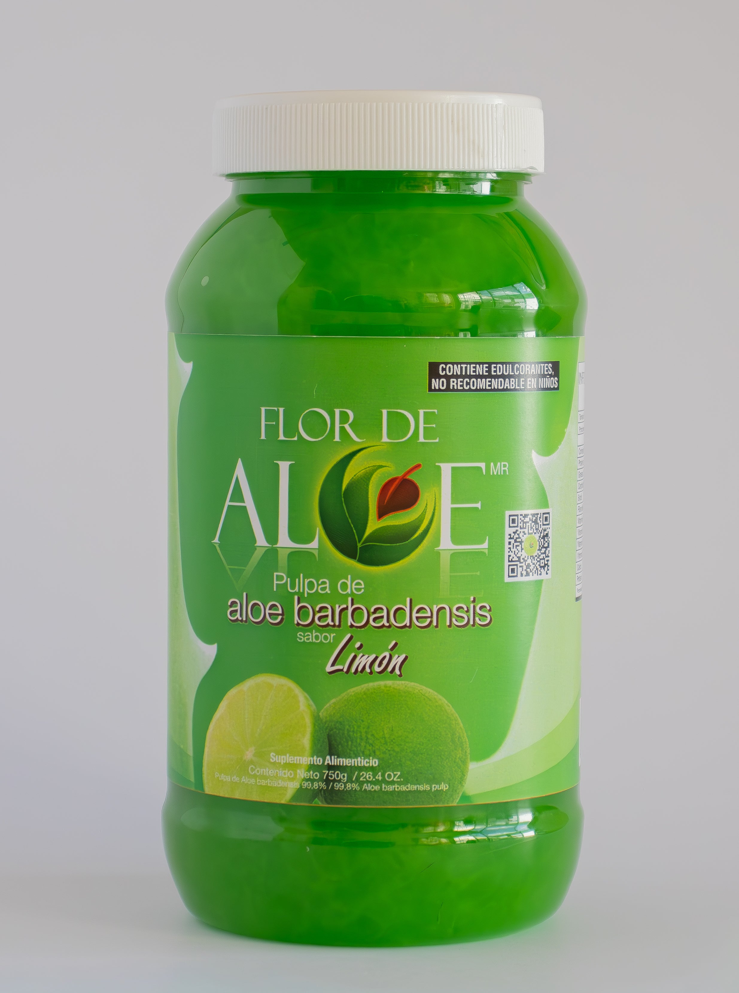 Pulpa de Aloe Vera Sabor Limón Sin Azúcar 99% Sábila | Flor de Aloe