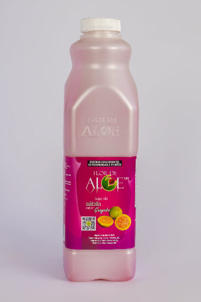Jugo de Sábila sabor Guayaba 99% Aloe Vera sin Azúcar 1 Litro | Flor de Aloe