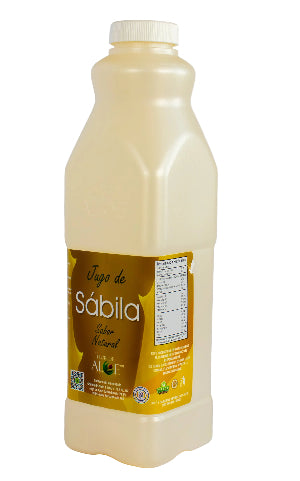 botella de jugo de sábila natural