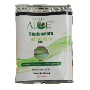 Gel de Aloe Vera en Sobres Individuales Sabor Moras | Flor de Aloe