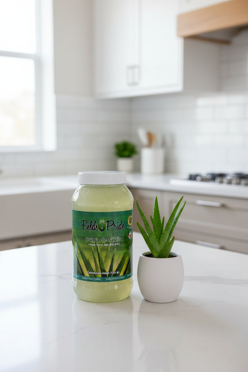 Fields Pride Pulpa de Aloe Vera Natural 99% Sin Azúcar 750 g