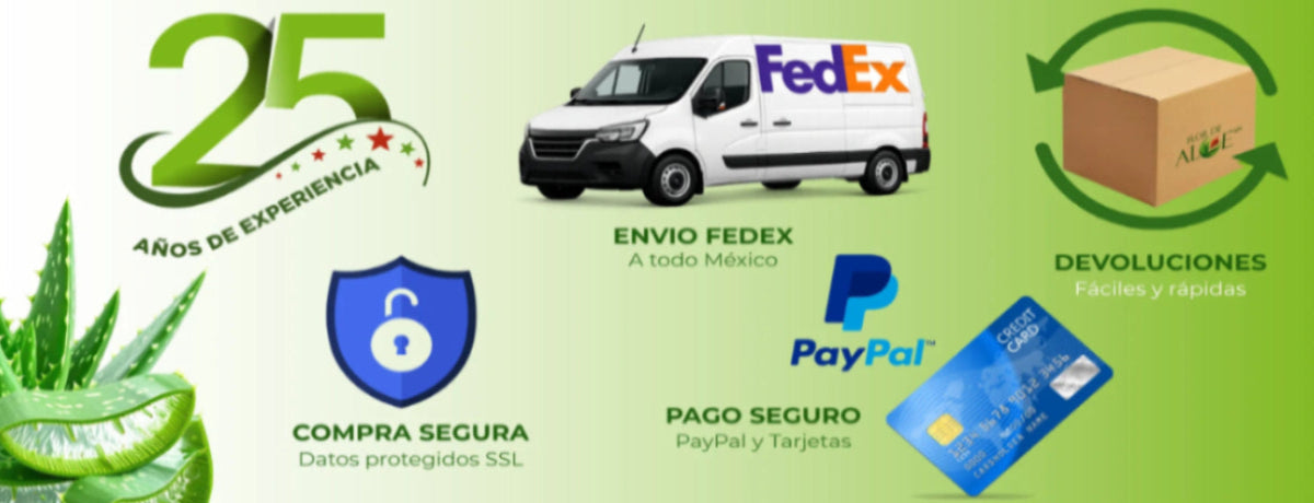 flor de aloe compra segura devolucion segura envío seguro pago seguro