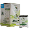 caja con sobres  individuales de gel de sábila sabor moras