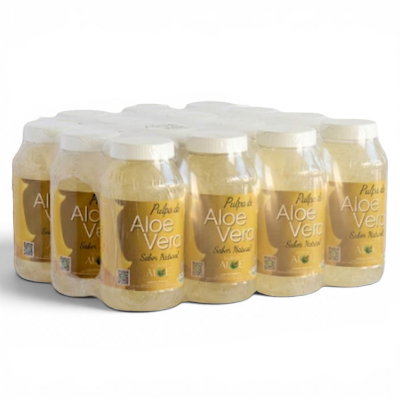 Pulpa de Sábila Natural 99% Aloe Vera 12 Pack de 750 g | Flor de Aloe